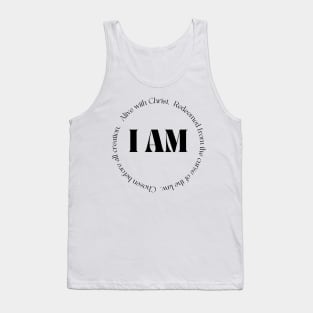 I Am Alive With Christ, Redeemed, Chosen - Bible Quotes - Christian Tank Top